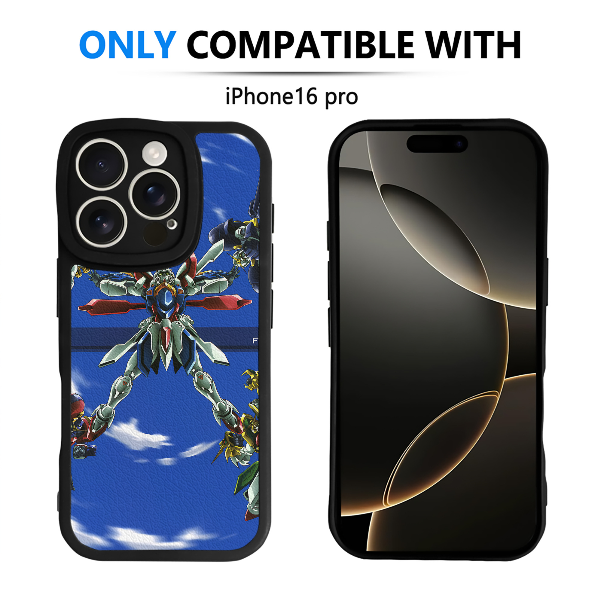 （画像用） 機動戦士ガンダム Mobile Suit Gundam 【iPhone 16シリーズ対応】シリコンスマホケース（レザー調） 材質：シリコン